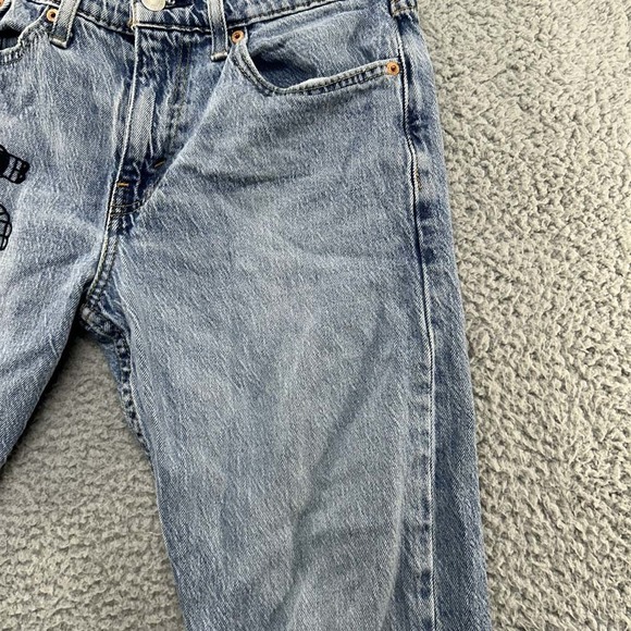Levis 502 Jeans Mens 29 (27X26) Power Puff Girls Blue Clean Blue Denum - Picture 3 of 15